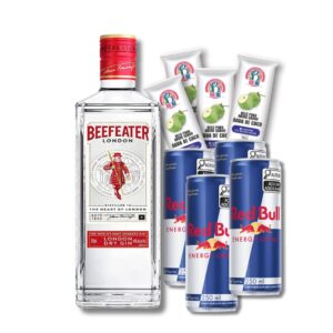 Combo Beefeater (4 gelos + 4 Red Bulls)