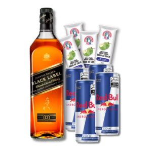 Combo de Black Label (4 Red Bulls + 4 Gelos)