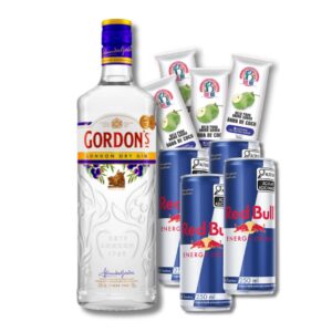 Combo de Gordons (4 gelos + 4 Red Bulls)