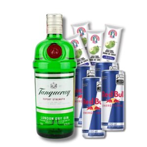 Combo de Tanqueray (4 Gelos + 4 Red Bulls)