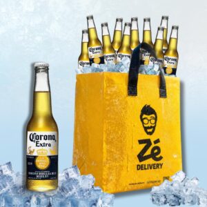 Corona 330ml (10 unidades) + Sacooler com Gelo