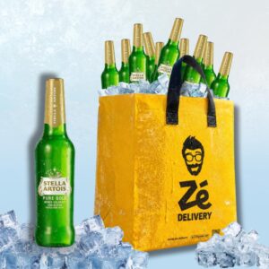 Stella Pure Gold 330ml (10 unidades) + Sacooler com Gelo